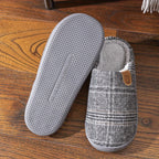 Unisex Hjemmesko Plysmateriale | Memory Foam Indendørs Fodtøj | Skridsikker Sål Til Hjemmebrug & Afslapning | Vanero
