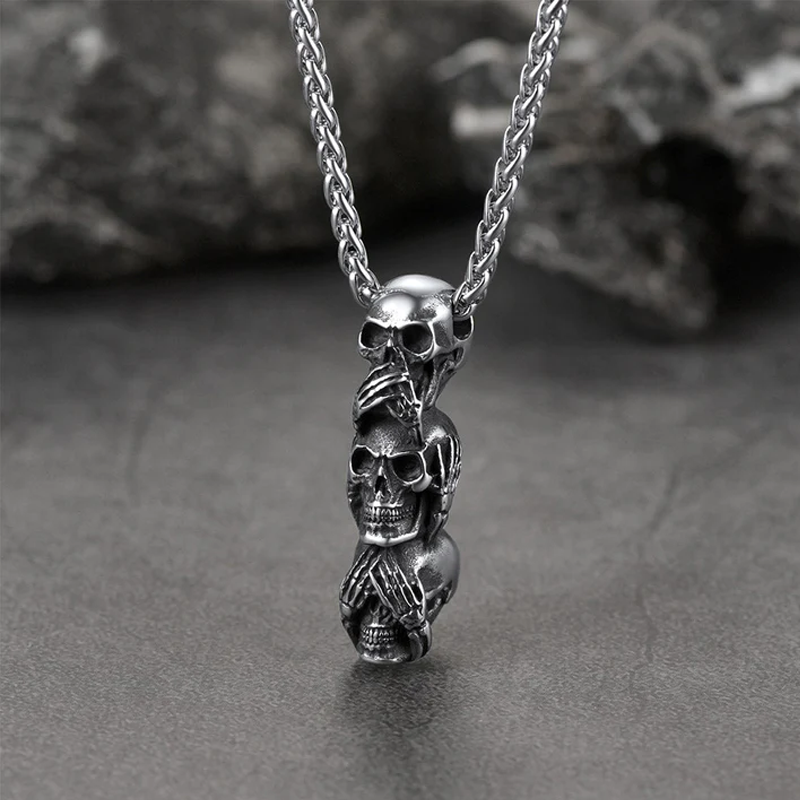 Jewelance SkullNecklace | Kranium Halskæde For Men And Kvinder | Vanero