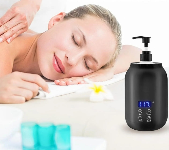 ThermaTouch l Bærbar elektrisk massageolievarmer med berøringskontrol l Vanero