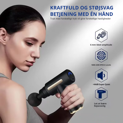 ReliefMaster | Kraftig massagepistol til muskelrestitution og afslapning l Vanero