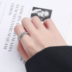 Snurrende Ring Rustfrit Stål Konstruktion | Justerbar Ring | Roterende Perledesign til Hverdagsbrug & Smykkestyling | Vanero