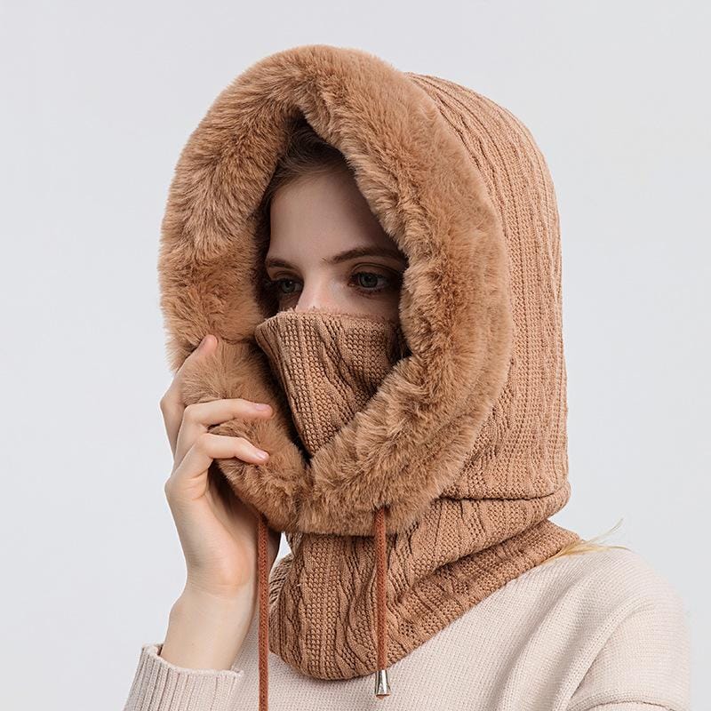 Hættetørklæde Polyester Fleece | One Size Hætte & Halsvarmer | Fleeceforet Design til Vinter- & Udendørsbrug | Vanero