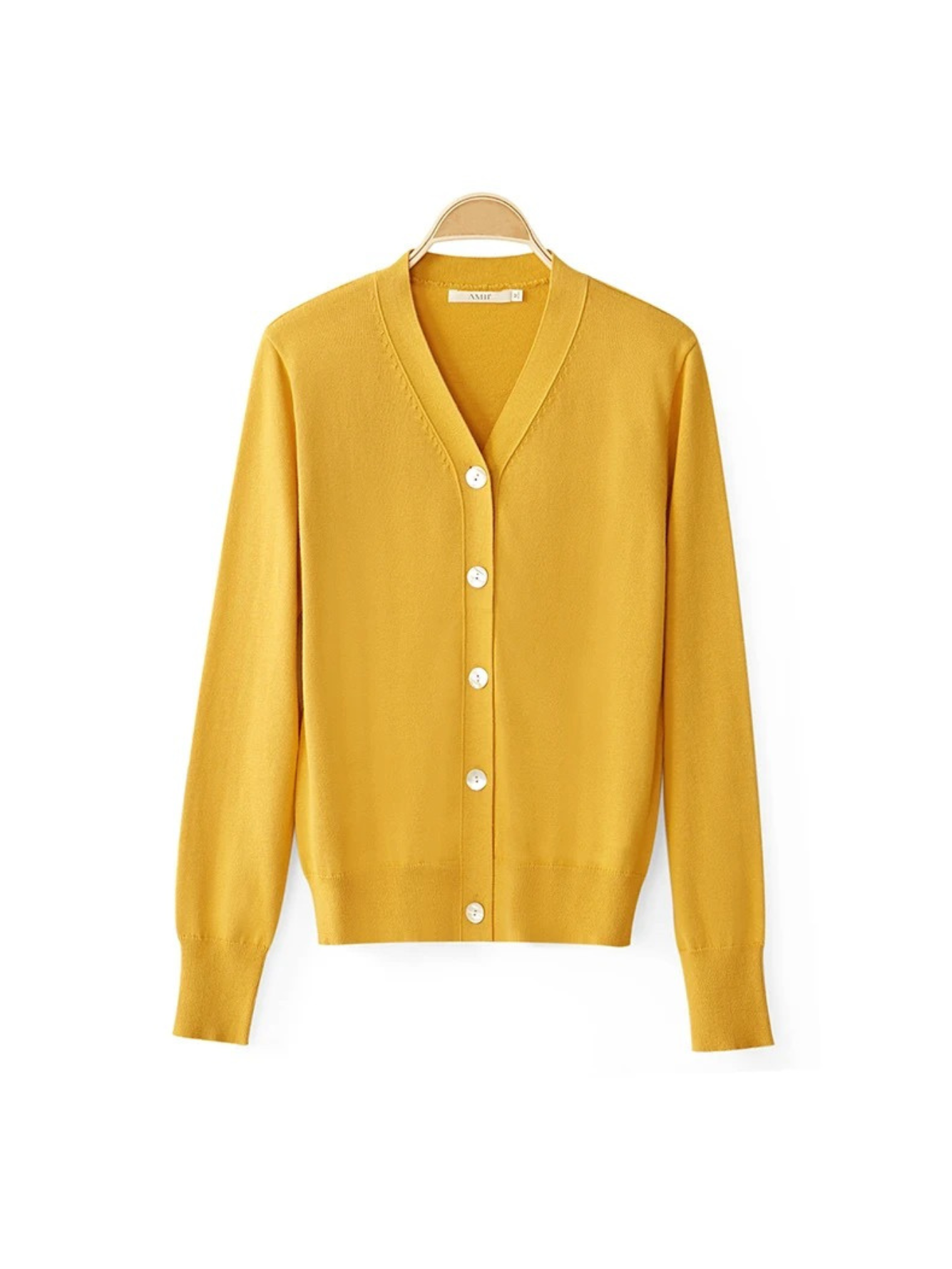 V-hals l strikket cardigan l Vanero