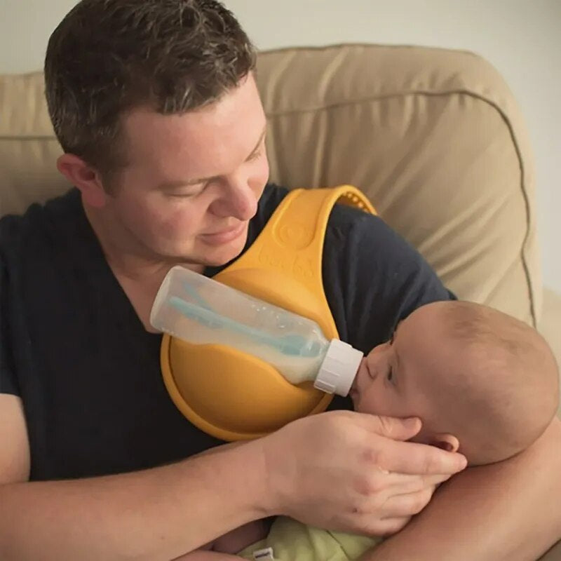 Flaskeholder Plast og Silikone | Justerbar Babyflaskeholder | Til Positionering i Hjemmet og På Rejser | Vanero