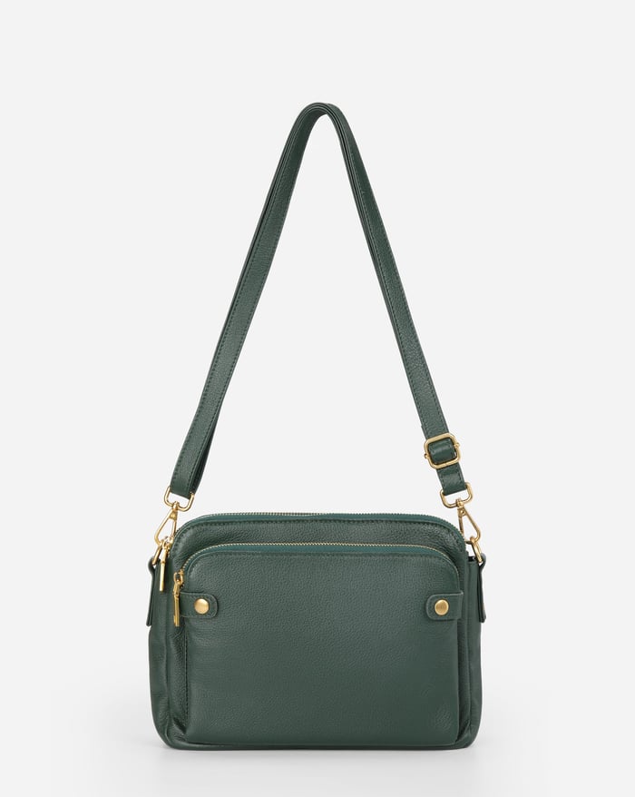 Dame Crossbody Taske PU-Læder | Multi-Rums Rejsetaske Design | Justerbar Rem Til Hverdag & Rejser | Vanero