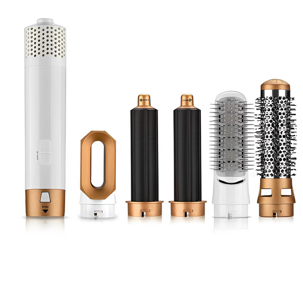 5-i-1 Hårstyler Multifunktionel | Krølning Tørring Udglatning & Børstning Design | Daglig Hårstyling & Grooming | Vanero