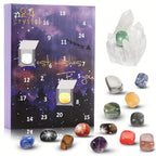 Adventskalender | 24 Naturkrystaller | Jule Nedtælling Sæsondekoration | Vanero