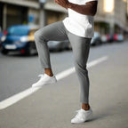 Herre Slim Fit Bukser Tekstilblanding | Elastisk Talje Fritidsbukser | Til Smart Casual Stil & Hverdagsbrug | Vanero