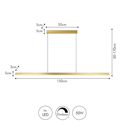 Pendant Jasmin 150 | Antik Messing | Vanero