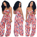 Todelt Strandsæt I Polyesterblanding | Asymmetrisk Crop Top & Maxi Nederdel | Sommerbrug Til Strand & Resort | Vanero