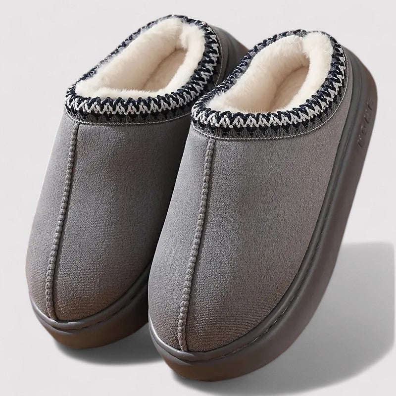 Mira Gummi, Polyester & Bomuldsblanding | Unisex Pasform Tøfler | Skridsikker Sål Med Blød Foring til Hjemmebrug & Afslapning | Vanero
