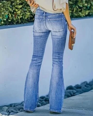 Kerryl | Bootcut-jeans med høj talje l Vanero