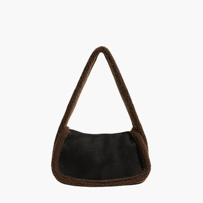 Baguette Taske med Teddy Detaljer | Blød Struktur | Trendy Design | Vanero