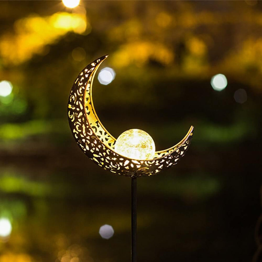 Solcelle Have Lampe LED Stiarmatur | Glas Metal Vejrbestandig Konstruktion | Terrasse Gangsti Have & Udendørs Belysning | Vanero