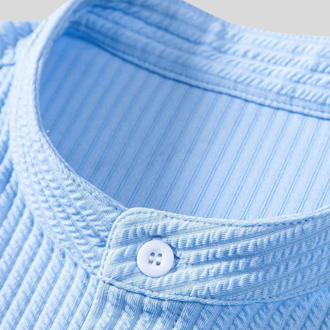 Herreskjorte Bomuldsmateriale | Regular Fit Knaplukket Skjorte | Klassisk Design til Hverdagsbrug & Business Casual Styling | Vanero