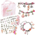 Smykkefremstillingssæt Metal | DIY Armbåndssæt med Charms og Perler | Kreativ Hobbyaktivitet | Vanero