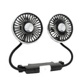 Bilventilator | Plast USB Bilventilator Med Dobbelt Rotationshoved | Justerbar Luftstrøm Til Køretøj | Vanero