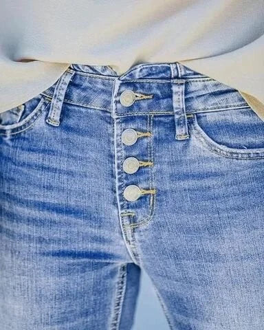 Kerryl | Bootcut-jeans med høj talje l Vanero