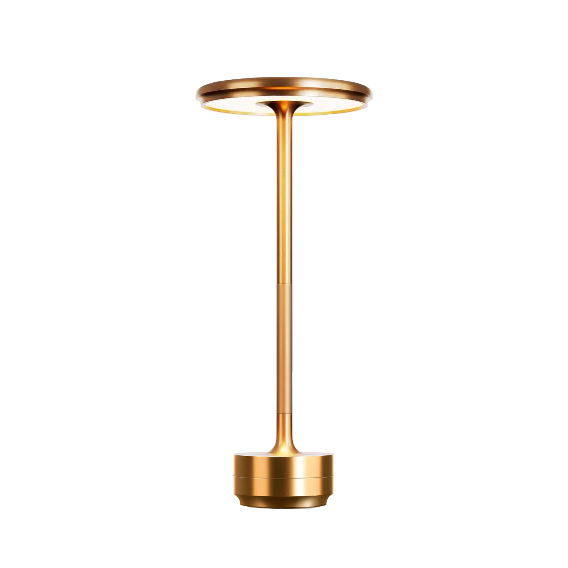 LED Bordlampe Aluminium | Genopladelig Lampe med Touch-Dæmpning | Justerbar Stemningsbelysning | Vanero