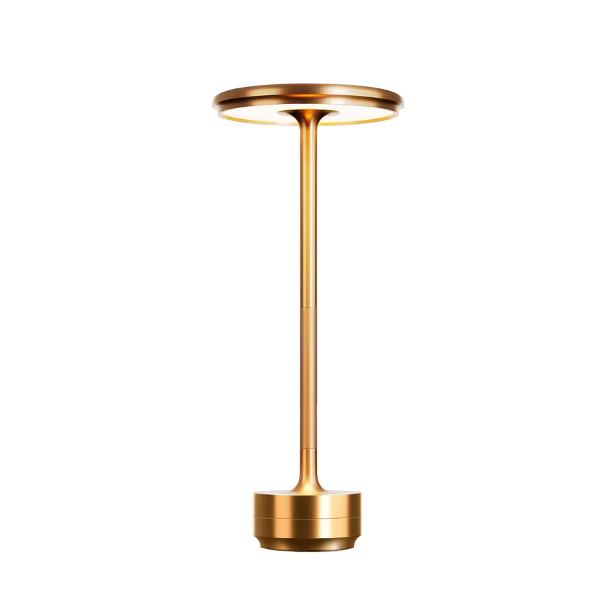 LED Bordlampe Aluminium | Genopladelig Lampe med Touch-Dæmpning | Justerbar Stemningsbelysning | Vanero