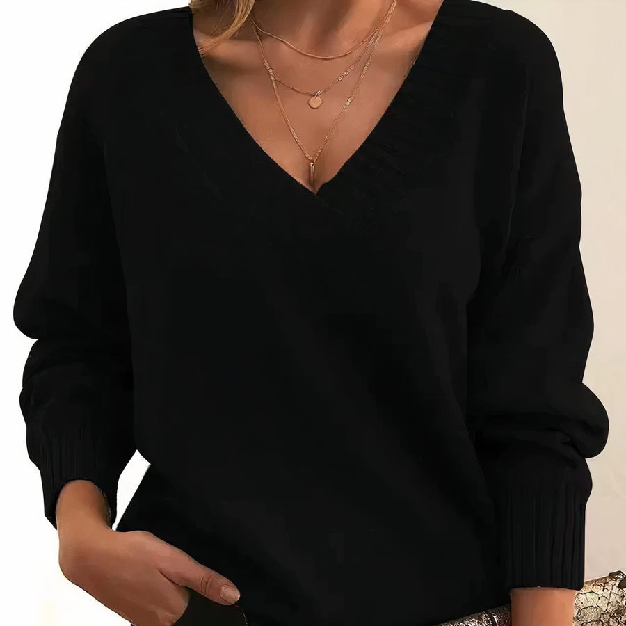 Janne Cashmere | Afslappet Pasform Trøje | Langærmet Strikdesign til Daglig Brug & Kølige Vejrforhold | Vanero