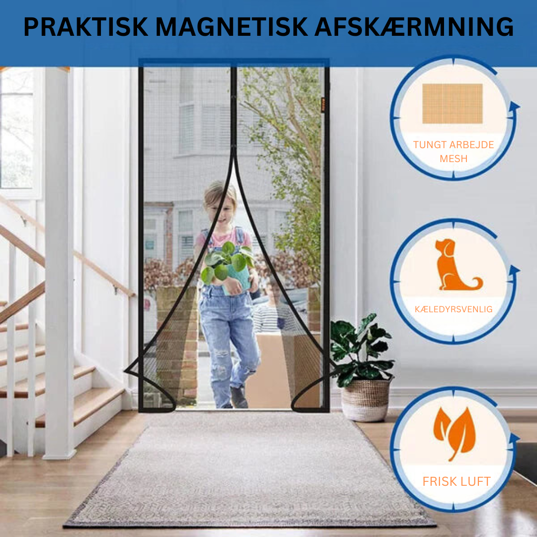 Magnetisk Skærm | Effektiv Beskyttelse mod Insekter til Dit Hjem | Vanero