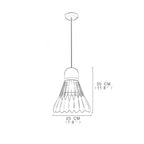 Pendel Loftlampe Med Fjerlag Design | Metalkonstruktion Med E27 Kompatibilitet | Indendørs Belysning Til Stuer Soveværelser Og Lounges | Vanero