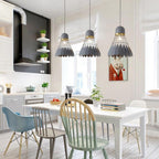 Pendel Loftlampe Med Fjerlag Design | Metalkonstruktion Med E27 Kompatibilitet | Indendørs Belysning Til Stuer Soveværelser Og Lounges | Vanero