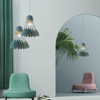 Pendel Loftlampe Med Fjerlag Design | Metalkonstruktion Med E27 Kompatibilitet | Indendørs Belysning Til Stuer Soveværelser Og Lounges | Vanero