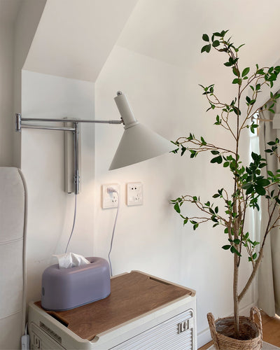 Anvia | Minimalistisk Væglampe med Justerbar Arm til Soveværelse og Stue | Vanero