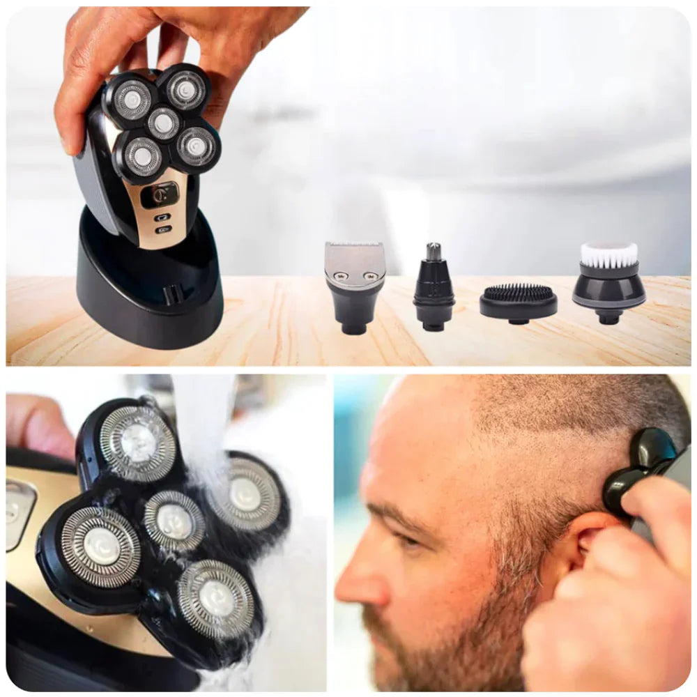 Elektrisk Barbermaskine Til Mænd Genopladelig | Våd & Tør Barbering Design | Skæg Hovedpleje & Rejsebrug | Vanero