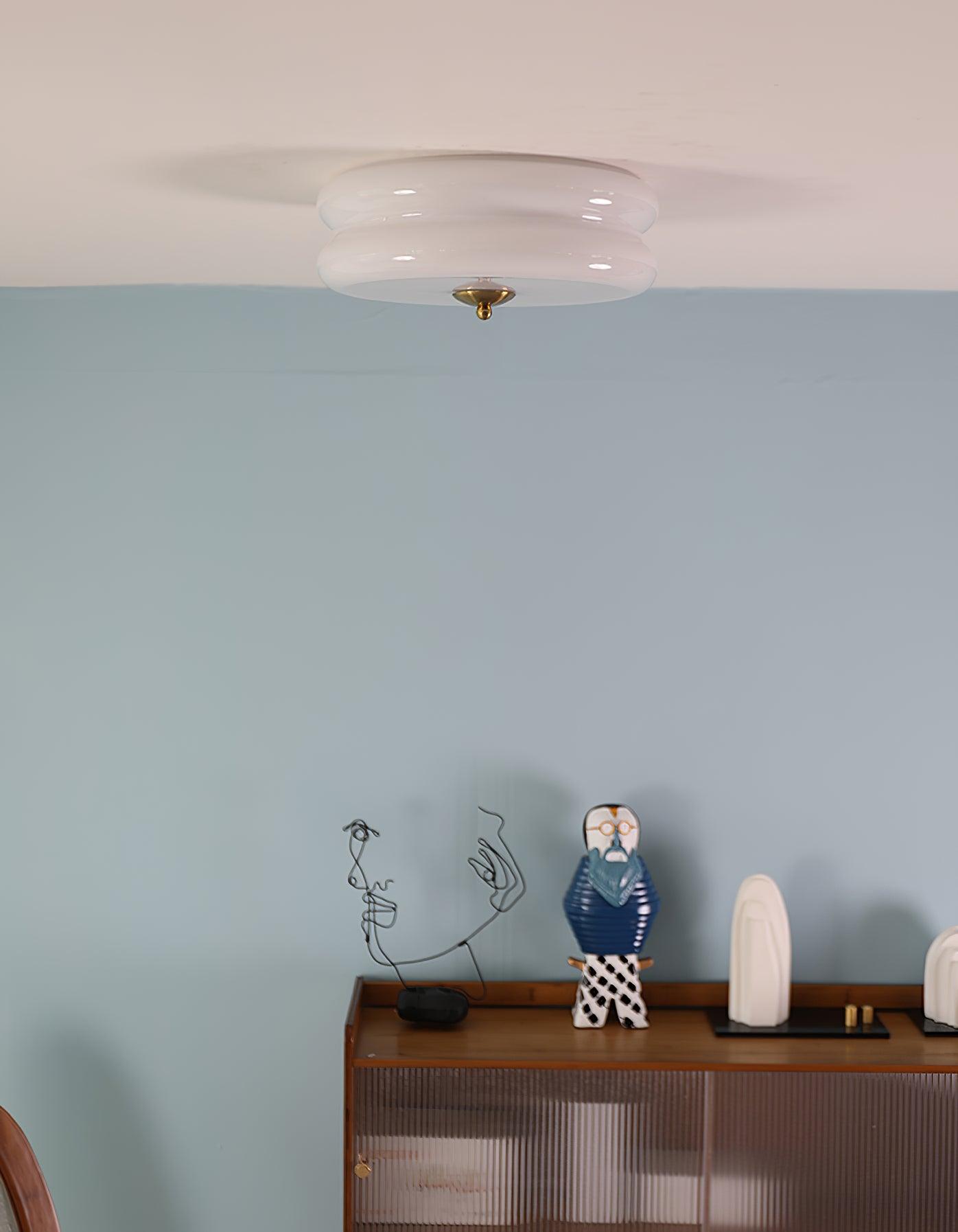 Art Deco l  årgang loftslampe l Vanero