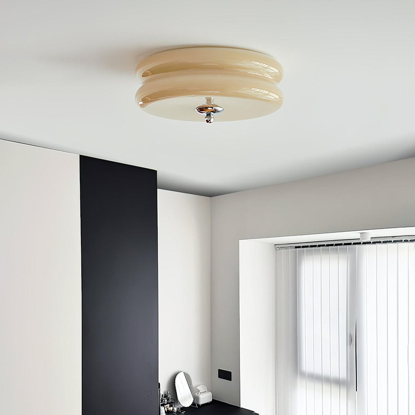 Art Deco l  årgang loftslampe l Vanero