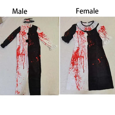 FearGrin | Horror Klovn Kostume Med Maske Til Mænd & Kvinder | Vanero