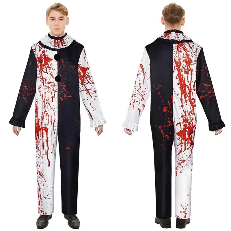 Voksen Klovnekostume Polyester Materiale | Horror Tema Outfit & Maskesæt | Halloween, Temafester & Kostumeevents | Vanero