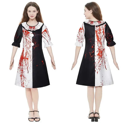 FearGrin | Horror Klovn Kostume Med Maske Til Mænd & Kvinder | Vanero