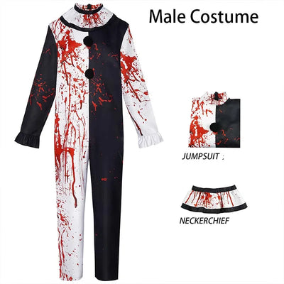 FearGrin | Horror Klovn Kostume Med Maske Til Mænd & Kvinder | Vanero