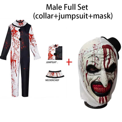 FearGrin | Horror Klovn Kostume Med Maske Til Mænd & Kvinder | Vanero