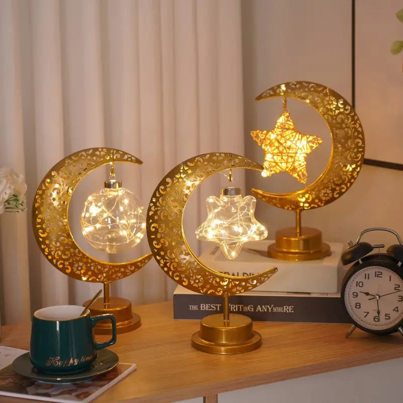 AuraGlow | Kreativ & Luksus Månebordlampe l Vanero