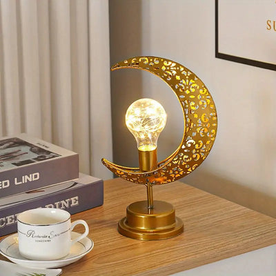 AuraGlow | Kreativ & Luksus Månebordlampe l Vanero