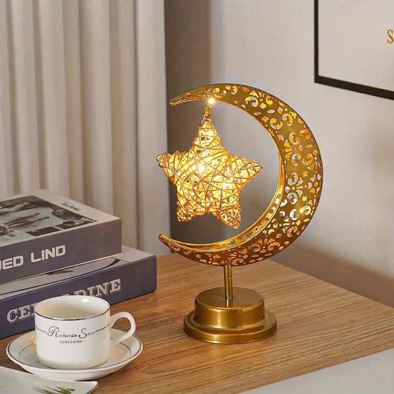 AuraGlow | Kreativ & Luksus Månebordlampe l Vanero