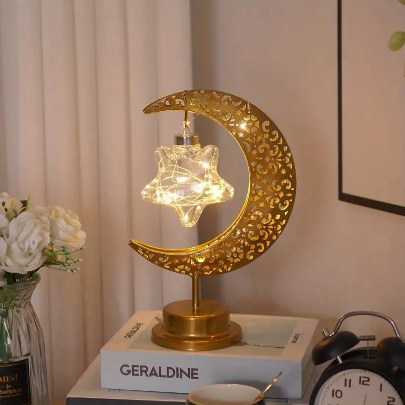 AuraGlow | Kreativ & Luksus Månebordlampe l Vanero
