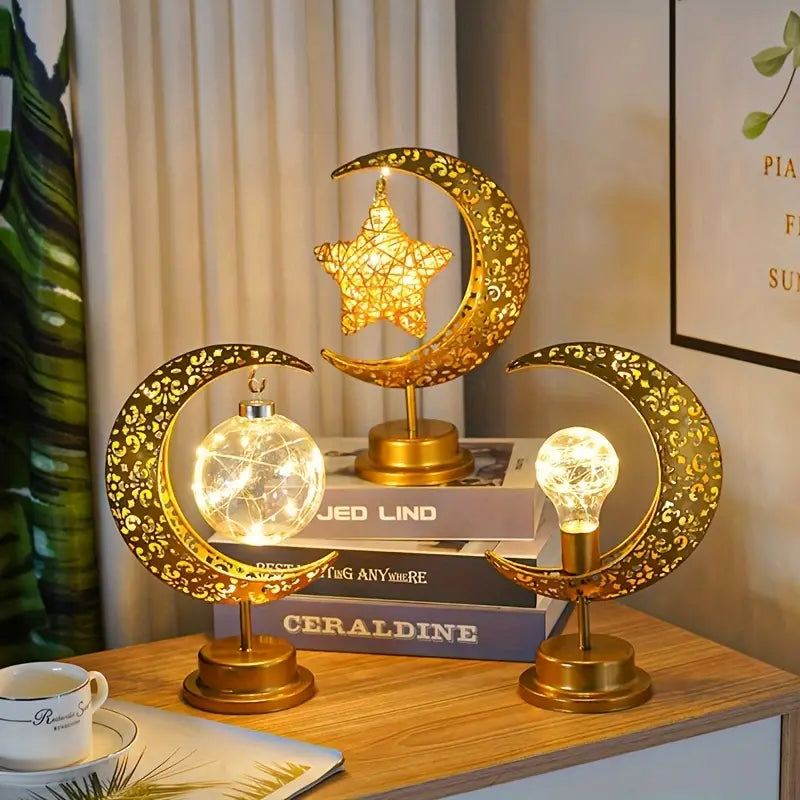 AuraGlow | Kreativ & Luksus Månebordlampe l Vanero