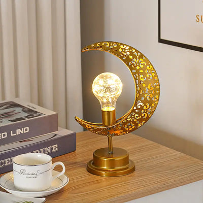 AuraGlow | Kreativ & Luksus Månebordlampe l Vanero