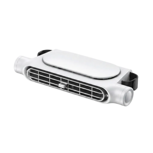 Bilsædeventilator Med Dobbelt Hoved | USB-Genopladelig Tre Hastigheder Køling | Hovedstøttemonteret Ventilator Til For- Og Bagsæder | Vanero