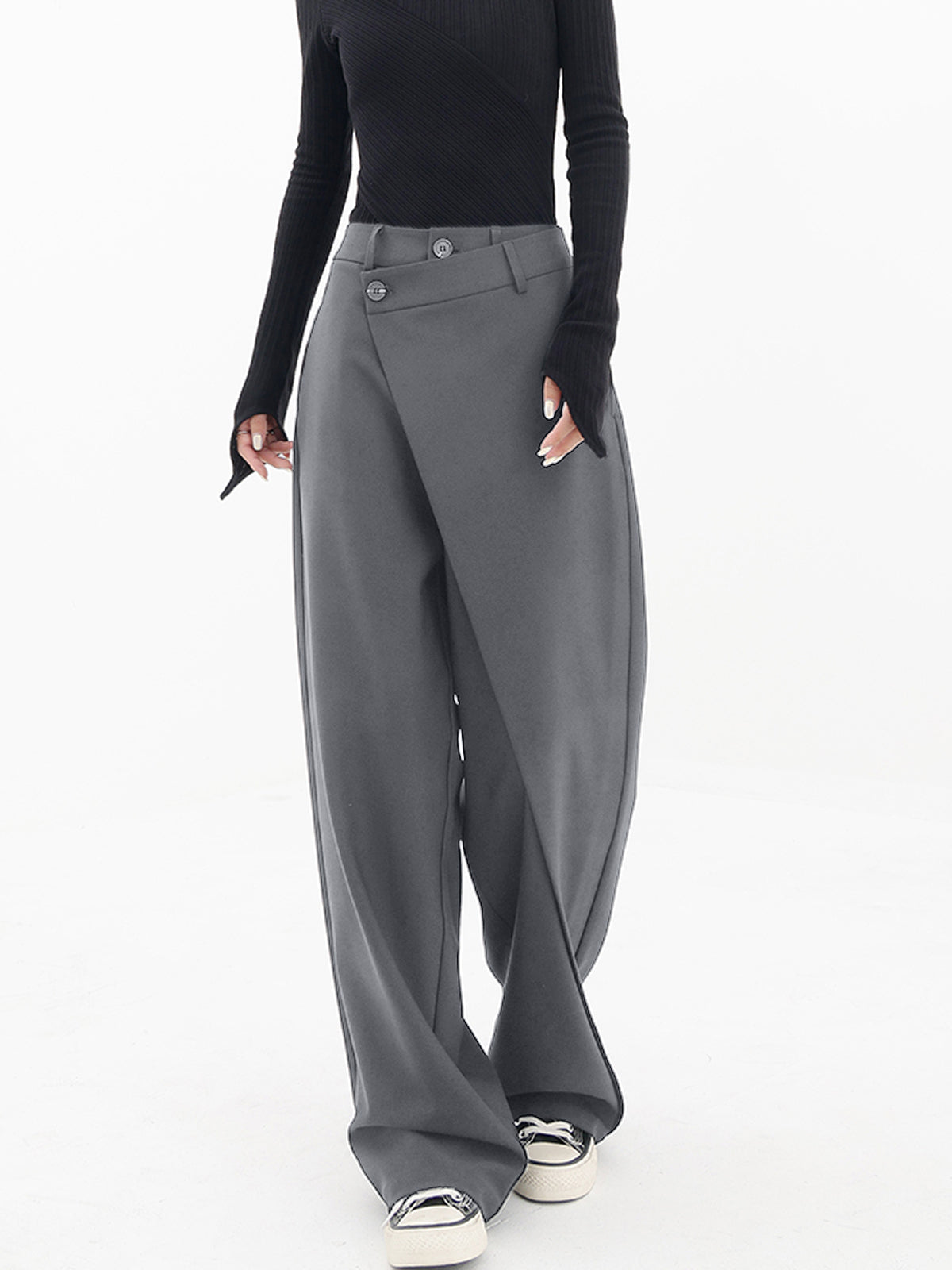 Caitriona l Asymmetriske vide bukser l Vanero