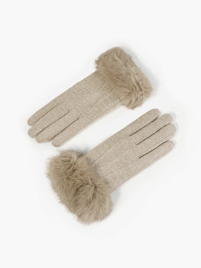 Bløde Handsker med Pelskant | Vinterklar | Elegant Komfort | Vanero