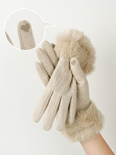 Bløde Handsker med Pelskant | Vinterklar | Elegant Komfort | Vanero