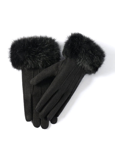 Bløde Handsker med Pelskant | Vinterklar | Elegant Komfort | Vanero