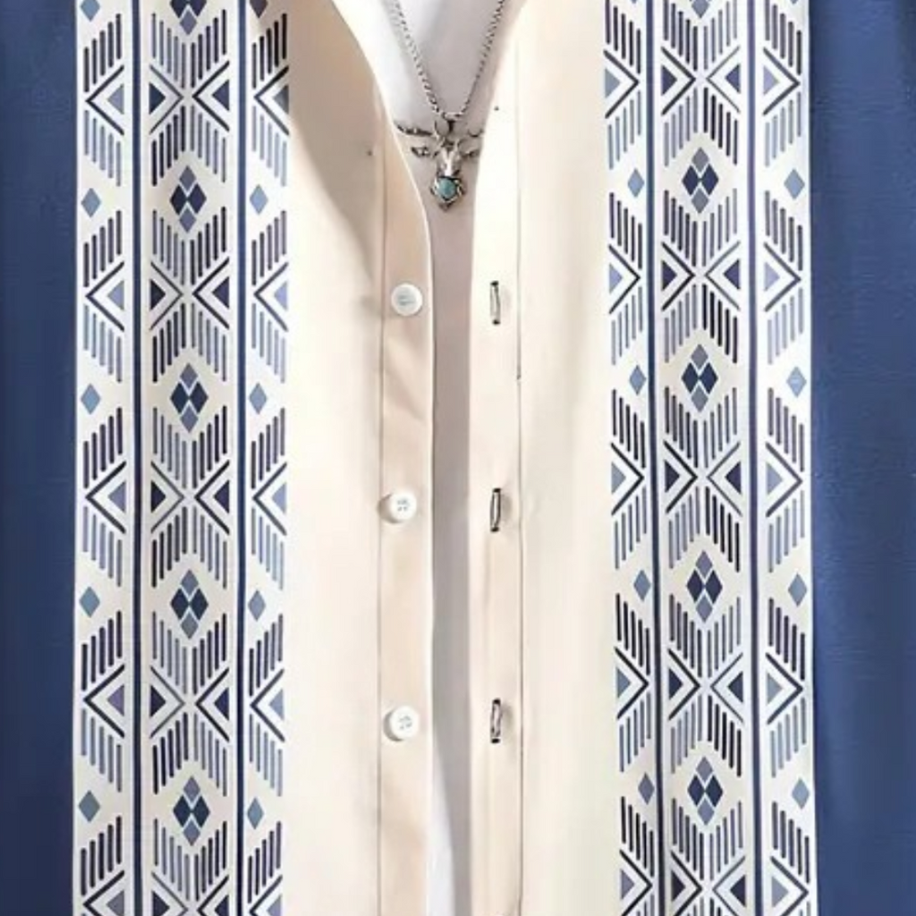 Herreskjorte Polyester | Regular Fit Kortærmet Skjorte | Let Design til Hverdagsbrug & Fritidsaktiviteter | Vanero